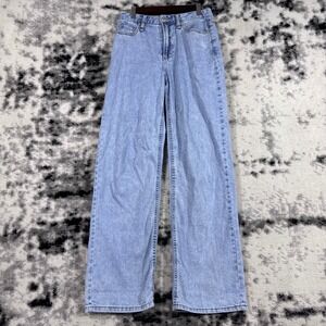 OAT New York Womens Cloud Luxe Jeans 2/26 Light Wash Wide Leg Hippie Stretch